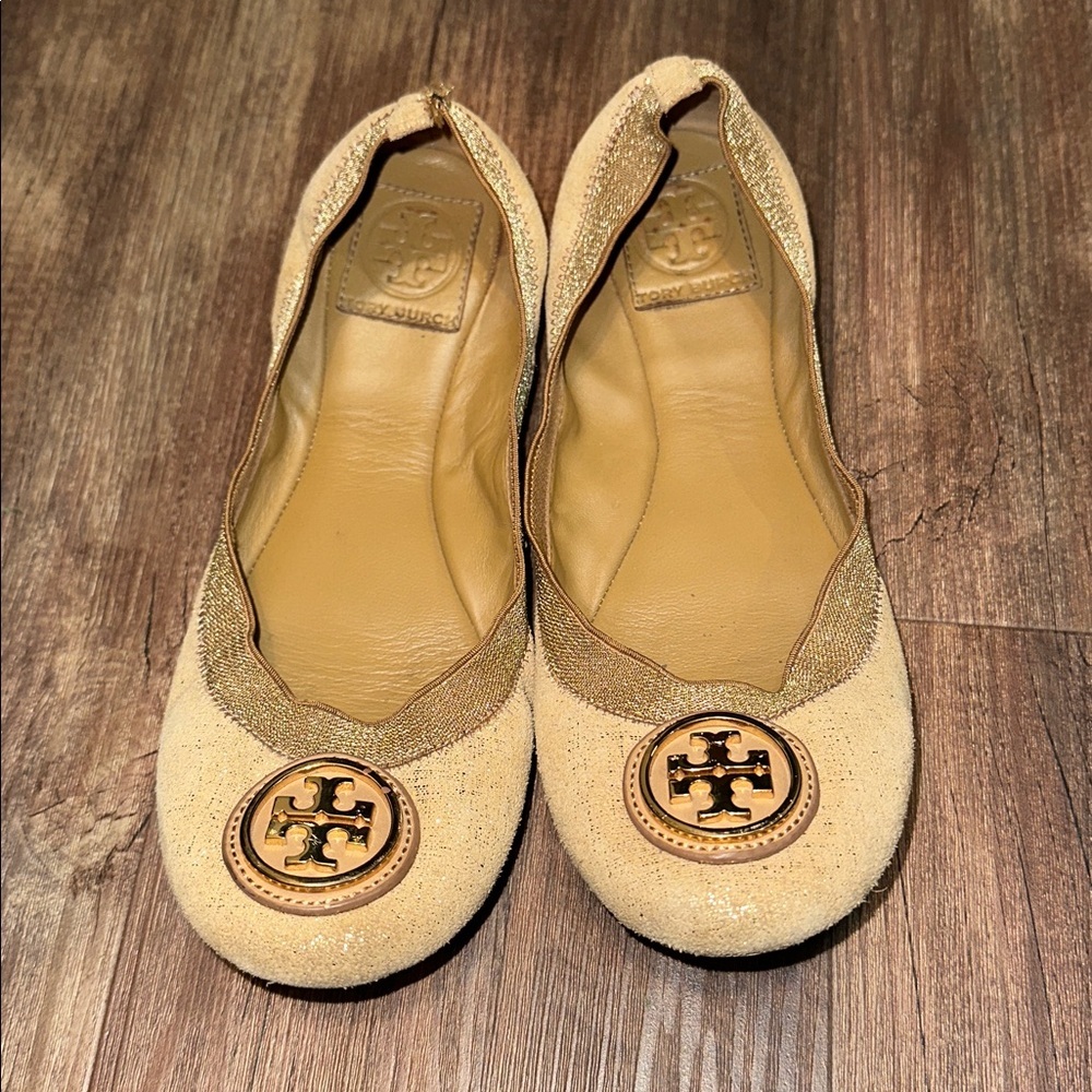 Tory Burch‎ Caroline Suede Ballet Flats size 8